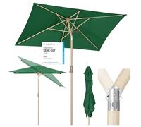 Sekey Parasol Aluminium Rectangulaire 210x140 cm pour Balcon, Jardin & Terrasse - Protection UV 50+ e, Ventilation et Matériau Recy ertifié GRS)