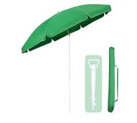 Sekey Parasol de 180 cm certifié GRS avec piquet de sol pour jardin, terrasse et plage | Hauteur réglable et inclinable avec UPF50+ | Polyester recyclé imperméable | Résistant au vent avec 8 baleines