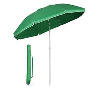 Sekey Parasol de Jardin 160 cm GRS Certifié - Réglable en Hauteur & Inclinaison, UPF50+ avec Polyester Recyclé Imperméable & 8 Baleines Antivents