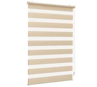 Sekey Store Double Klemmfix sans perçage pour fenêtre, Store Double 85 cm de Large, Store Enrouleur Duo, Protection Solaire, 85 x 150 cm, Lin Jaune