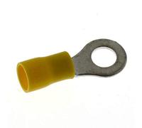 SeKi 14024 Lot de 25 cosses de câble isolées M6 Jaune 4,0-6 mm²