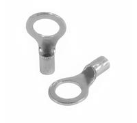 SeKi 14029 Lot de 25 cosses de câble à bague Argenté 0,5 à 1,5 mm