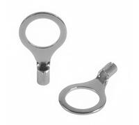SeKi 14031 Lot de 25 cosses de câble à bague Argenté 0,5-1,5 mm² M8