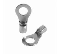 SeKi 14048 Lot de 25 cosses à anneau M8 non isolées 6-10 mm Argenté