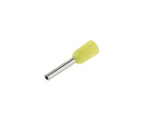 SeKi 14201 ISO Lot de 100 embouts de câble Jaune 0,25 mm²