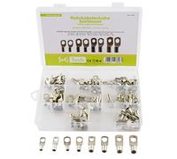 SeKi 17414-6-25 mm² - Assortiment de 125 cosses tubulaires - 6 mm², 10 mm², 16 mm² et 25 mm² - Avec trous M6 et M8