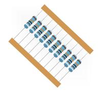 SeKi Lot de 10 résistances à film métallique 910 K Ohm 5 W 1% - Résistances axiales ± 1% de tolérance - Couche métallique 5 W - Résistance à la perforation pour l'électronique DIY Arduino