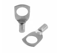 SeKi Lot de 25 cosses tubulaires - 1,5 mm² - Diamètre du trou M6 - Cosses de câble non isolées en cuivre étamé - Connecteurs pour câbles de batterie, boîtes de distribution, voiture