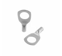 SeKi Lot de 25 cosses tubulaires 2,5 mm² - Diamètre du trou M8 - Cosses de câble non isolées en cuivre étamé - Connecteurs pour câbles de batterie, boîtes de distribution, voiture