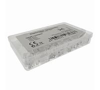 SeKi Lot de 400 colliers de serrage universels Blanc 100 x 4 mm, 100 x 6 mm, 100 x 8 mm, 100 x 10 mm