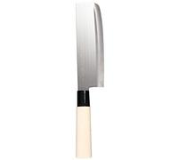 Seki Riu SR200 Couperet Nakiri Couteau Japonais Acier/Bois Beige/INOX 30 x 4,8 x 2,3 cm