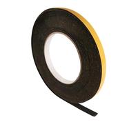 SeKi Ruban d'étanchéité en EPDM autocollant - 10 x 1 mm - 10 m - Noir