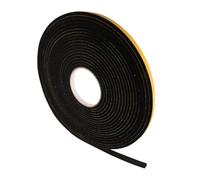 SeKi Ruban d'étanchéité en EPDM autocollant - 10 x 4 mm - 10 m - Noir