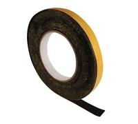SeKi Ruban d'étanchéité en EPDM autocollant - 15 x 1 mm - 10 m - Noir