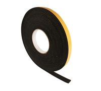 SeKi Ruban d'étanchéité en EPDM autocollant - 15 x 2 mm - 10 m - Noir
