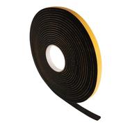 SeKi Ruban d'étanchéité en EPDM autocollant - 15 x 5 mm - 10 m - Noir