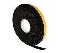 SeKi Ruban d'étanchéité en EPDM autocollant - 20 x 5 mm - 10 m - Noir
