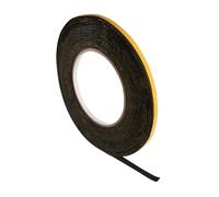 SeKi Ruban d'étanchéité en EPDM autocollant - 5 x 1 mm - 10 m - Noir