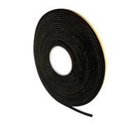 SeKi Ruban d'étanchéité en EPDM autocollant - 5 x 4 mm - 10 m - Noir