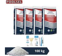 Sel de piscine polonais - Convient pour système d'eau salée - 100 kg & brosse à récurer WAYS