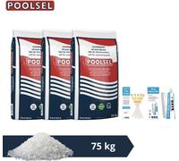 Sel de piscine polonais - Convient pour système d'eau salée - 75 kg & brosse à récurer WAYS