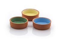Seladan Lot de 3 plats en argile pour tapas, gratin, güvec, greixonera, cazuela