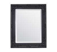 Select Mirrors Miroir mural du Rhône - Style français vintage, baroque antique - 50 x 60 cm (Noir)