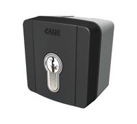 Sélecteur extérieur et cylindre serrure DIN pour commandes en 230V. Gris RAL7024 CAME 806SL-0090