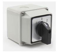 Sélecteur Rotatif à Came Universel LW26-20A 220V - 8 bornes 3 positions 1-0-2 Commutateur Inverseur avec interrupteur principal