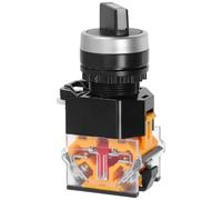 Sélecteur Rotatif La38-11x2 20x3 à Verrouillage, Ac0-ac440v | Boîtier Abs, Contact Parallèle Argenté, Perçage 22mm, Usage Électrique Industriel, Montage Simple