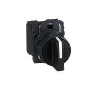 Schneider Electric – Bouton tournant Harmony XB5 XB5AD33 Ø22 3 pos. fixes noir 2F vis étrier