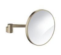 Selection Miroir cosmétique en verre et métal avec bras, grossissement x7, Nickel brossé (41077EN0)