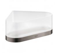 Selection Porte-savon d'angle avec support, Hard graphite (41038A00)