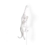 Seletti Monkey Applique Murale Gauche Suspendue Blanc