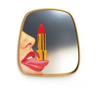 Seletti Papier Toilette Home Tongue Miroir Or/ Multicolore
