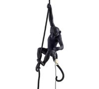 Seletti Singe Avec Corde Plafonnier Noir Extérieur