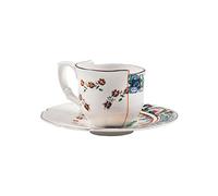 Seletti Tasse à café Tamara en porcelaine avec soucoupe Multicolore