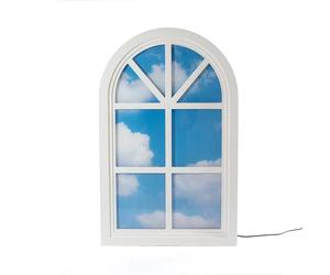 Seletti Windows Grenier Applique Murale Blanc/ Bleu