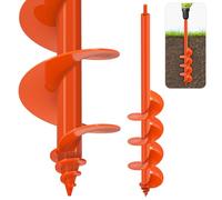 SELEWARE Tige de plantation serpentine - 10,2 x 61 cm, tige de jardinage robuste, adaptée aux forets hexagonaux de 3/8 pouces, outil pour jardinières, tarière serpentine pour fleurs
