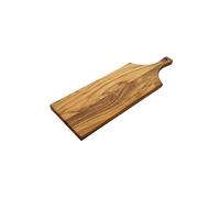 seleXions® Planche à fromage rectangulaire en bois d'olivier avec poignée d'environ 40 x 13 x 1,3 cm collée