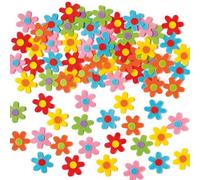 Self-Adhesive Felt Flowers Stickers Childrens Art And Craft Activities (Pack Of 60)