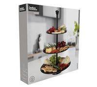 Self Import Agencies PRESENTOIR INOX AVEC 3 ÉTAGES - 25CM / 20.5CM / 16CM
