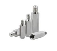 SellGood Lot de 2 à 20 entretoises hexagonales mâles et Femelles M6/M8 pour Montage sur Rack de Carte mère PCB, vis et boulons en Acier Inoxydable 304 Vis de Fixation(20mm (10pcs),M8 (Head 10mm))