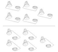 SellGood Ressorts métalliques Lot de 10 Piles AA AAA en métal, Ressort de Contact de Remplacement pour Batterie de télécommande(8X23)