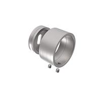 Sellon24® Garde-corps en acier inoxydable Connecteur de tuyau Coude Fixation murale Connecteur en croix 42,4x2,0mm (Fixation murale 0504)