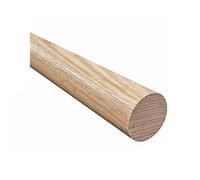 Sellon24 Main courante ronde en bois de hêtre massif laqué transparent, diamètre 42 mm, longueur 3000 mm, pour mur, escalier ou balustrade