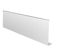 Sellon24 Profilé de recouvrement en aluminium anodisé satiné - L2500 mm - En forme de Y - Profilé latéral en verre