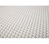 Sellon24 Revêtement de balcon en rotin polyéthylène - Tenture de balcon - Protection contre le vent et les intempéries - Tapis pour balcon, terrasse, jardin (17,99€/m2) (RD07 Blanc, 100)