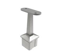 Sellon24® Support de main courante en acier inoxydable 40 x 40 x 2,0 mm - Poteau tube carré avec/sans articulation (support de main courante 4710.000)