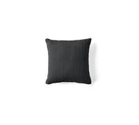 Selma - coussin - en velours côtelé - 40x40 cm - Gris foncé